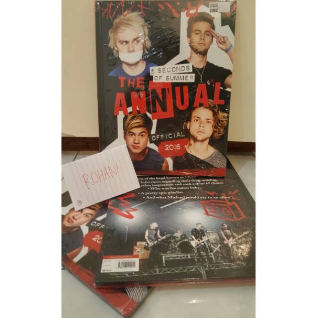5 Second Of Summer The Annual Official Book 2016 Buku Official 5 Second Of Summer The Annual 5SOS