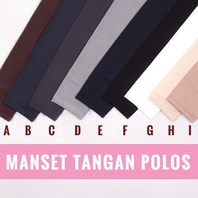 MANSET TANGAN POLOS / BROKAT / RENDA - handsock muslim wanita tanpa lubang jempol