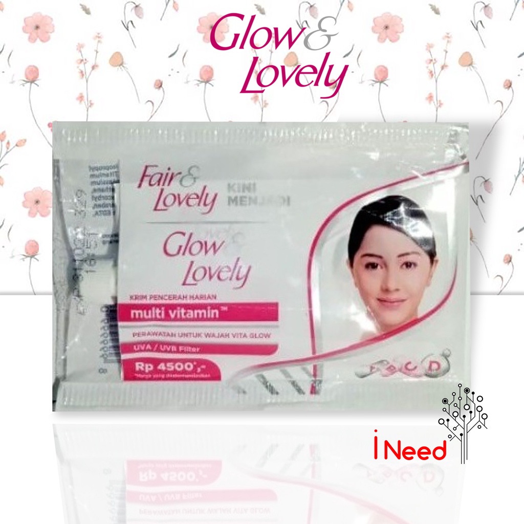 (INEED) (sachet) Fair &amp; Lovely - Glow &amp; Lovely Brightening Facial Foam 9 gr - Multi Vitamin - Vitamin C