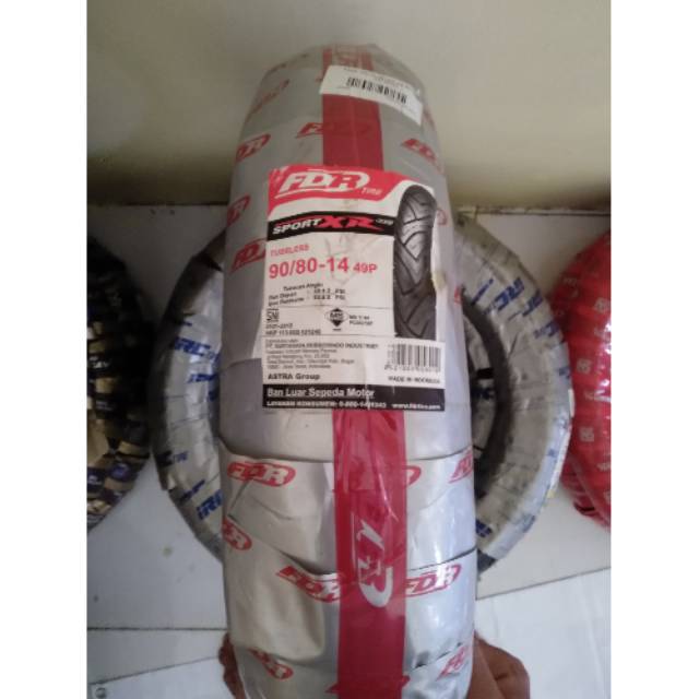 Ban tubles matic fdr sport xr evo uk.90/80.14.free pentil.untuk semua jenis motor matic