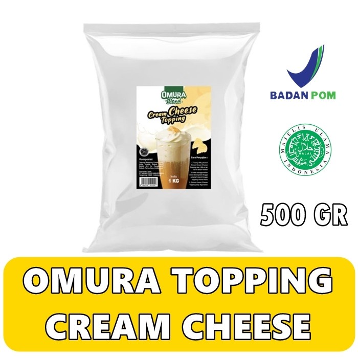 

Omura Topping Cream Cheese / Toping Krim Keju 500 GR
