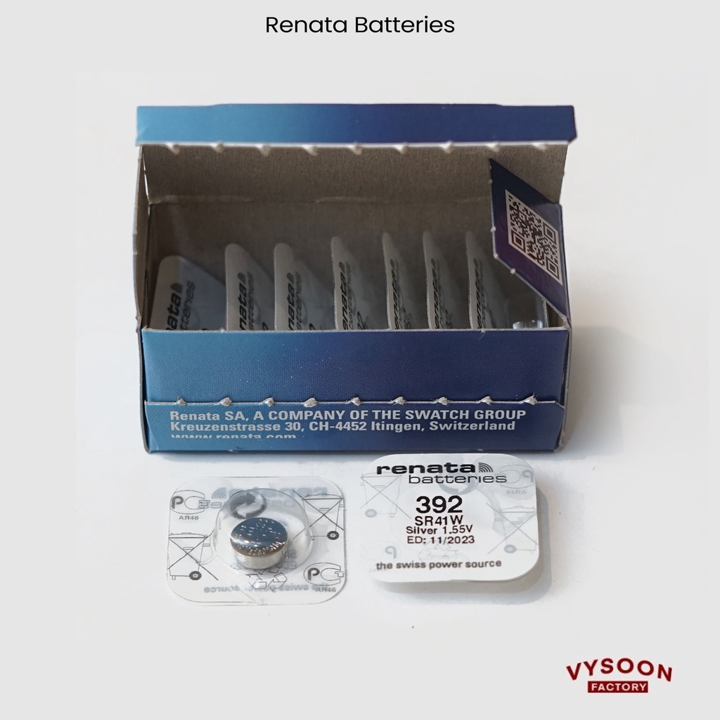 Baterai Renata 392 Battery Batre Jam Tangan SR41W SR 41 W Original