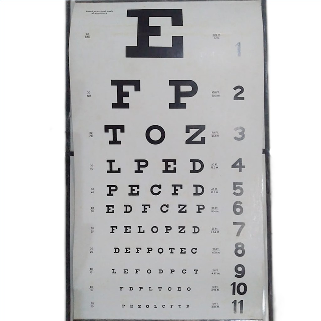 Jual snellen chart rating test poster alat tes mata minus rabun jauh