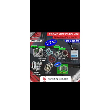 BRT PAKET BORE UP SUPER BLOK FORGED CERAMIC + FORGED PISTON JUPITER MX