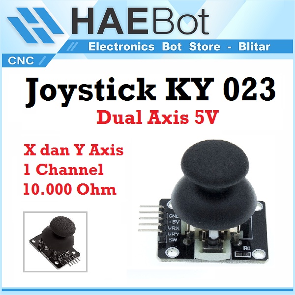 [HAEBOT] Joystick Module KY 023 Dual Axis 5V Analog Controller DIY Arduino Mikrokontroller Robot Remote Pengontrol Analog