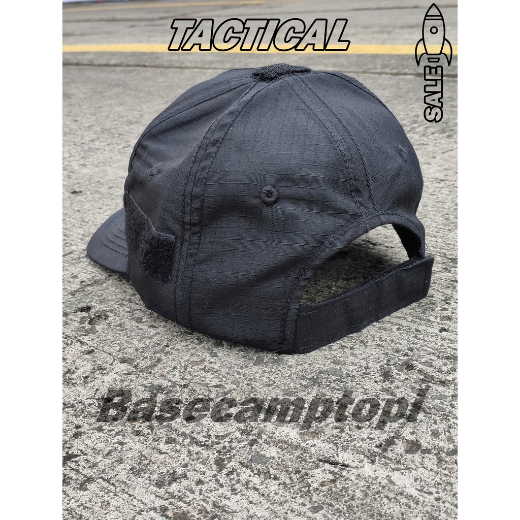 Topi Baseball Polos Taktikal Tactical Militer Premium Pengait Velcro Pria Wanita