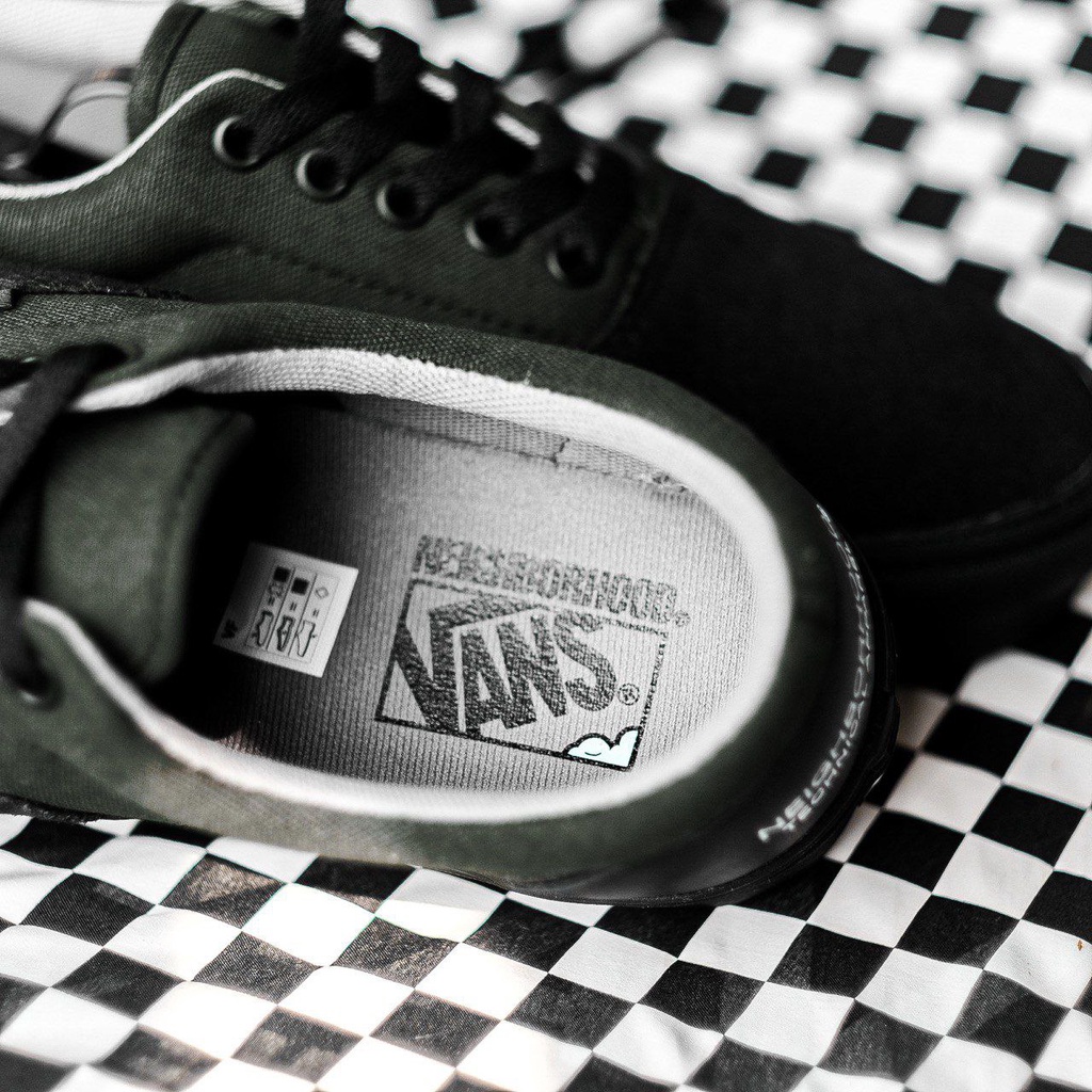 VANS ERA COMFYCUSH x NEIGHBORHOOD BLACK/WASABI ORIGINAL 100%