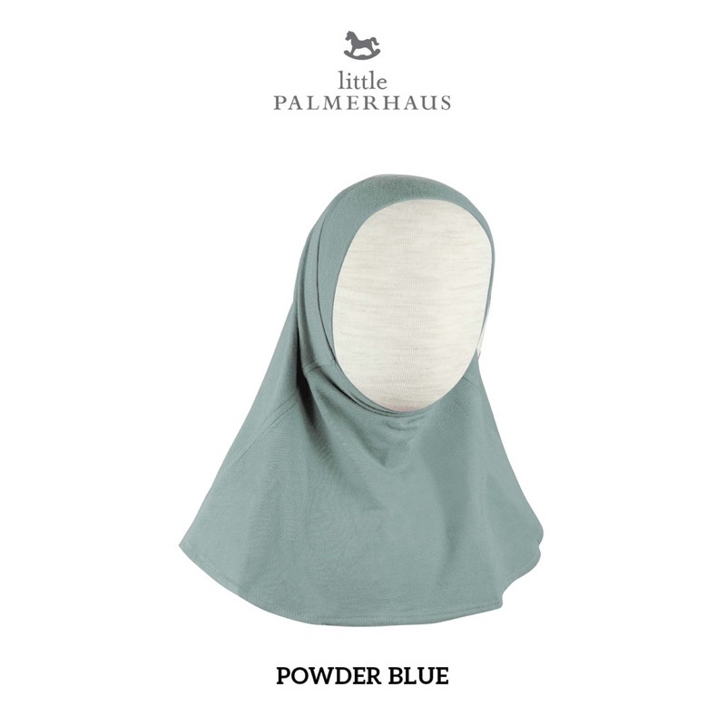 Little Palmerhaus INSTANT HIJAB ( Xs 0-2 Y) ( S 2-4 Y)- Hijab bayi Best Seller-Powder Blue