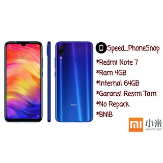 XIAOMI REDMI NOTE 7 4/64 TAM | GARANSI RESMI | Shopee