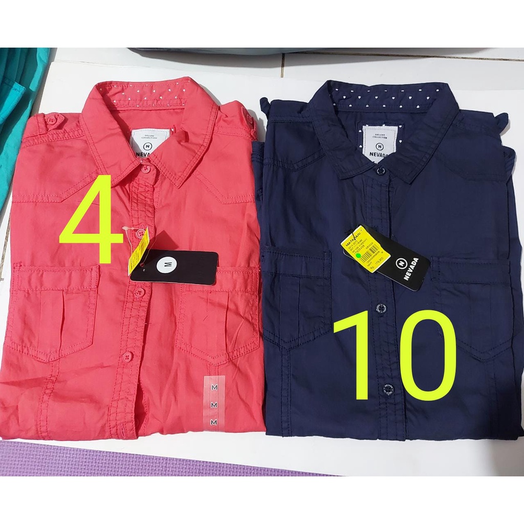 L-NEVADA/Kemeja Wanita LENGAN PANJANG/Polos-7