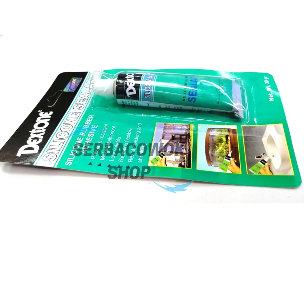 Dextone Lem Silicone Sealant Lem Kaca Rubber Adhesive 30 Gram Termurah Berkualitas