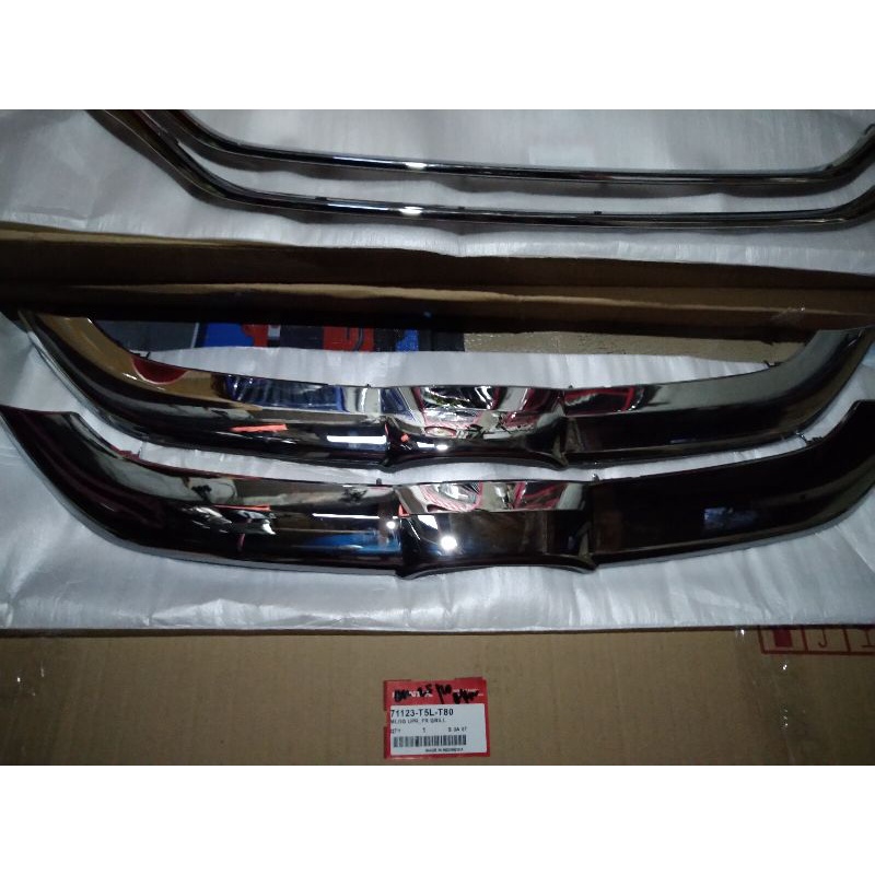 list grill chrome atas jazz GK5 facelift