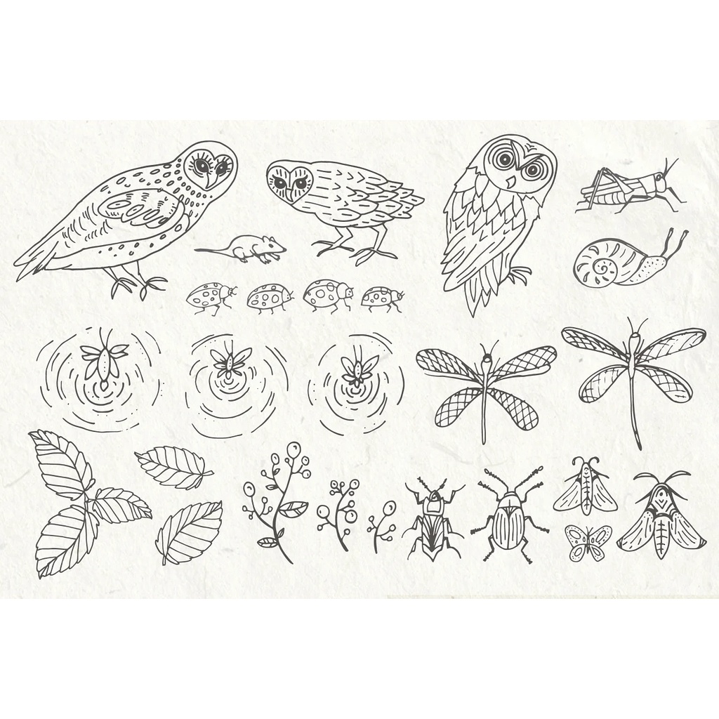 Night Creatures Clip Art Vectors