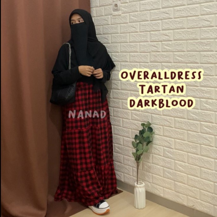 TERBARU       OVERALL TARTAN DRESS