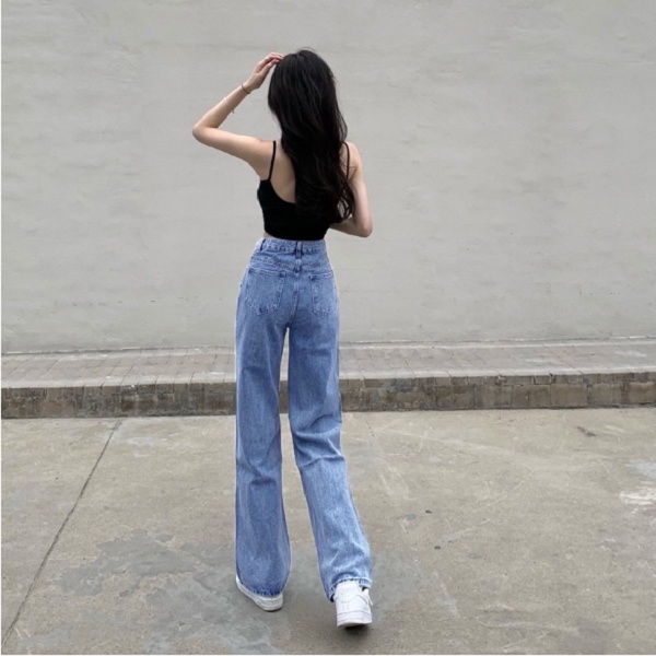 HOPYLOVY SUPER JUMBO Celana Kulot Jeans Highwaist Wanita BF Jeans Bordir Love Mahikaa Jumbo