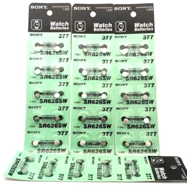 1 STRIP / 10.PC BATERAI JAM TANGAN SONY LR626 | AG4 | 377