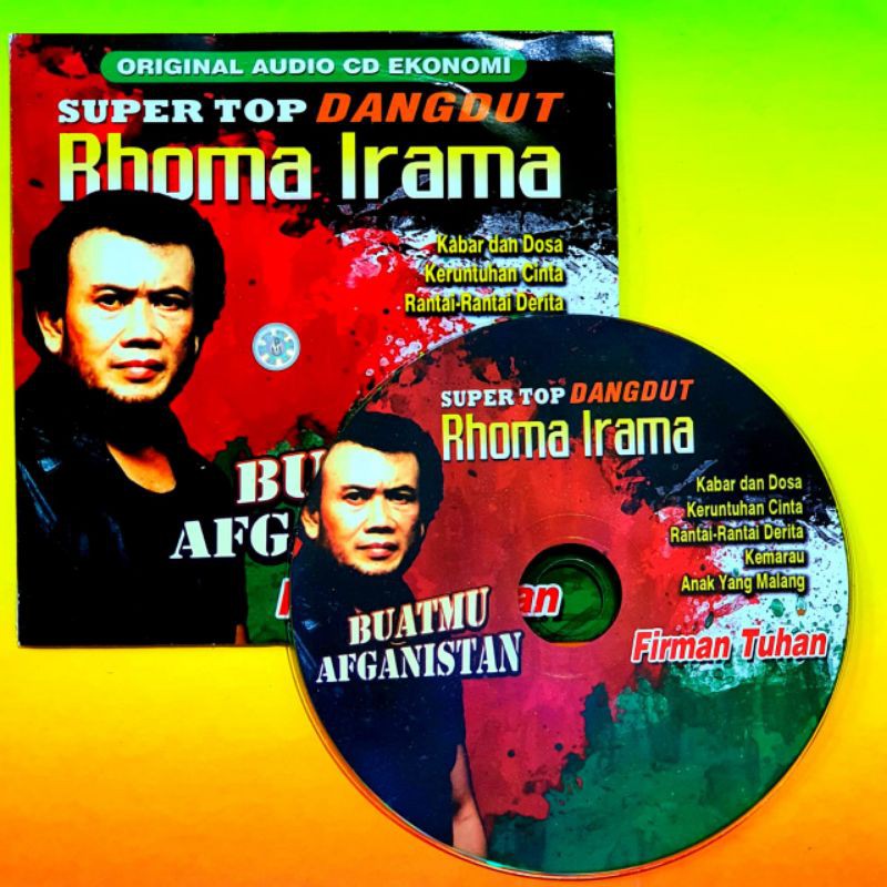 CD MUSIK ALBUM DANGDUT LAGU RHOMA IRAMA TERLARIS - KASET COMPACT DISC LAGU BISA BUAT MOBIL