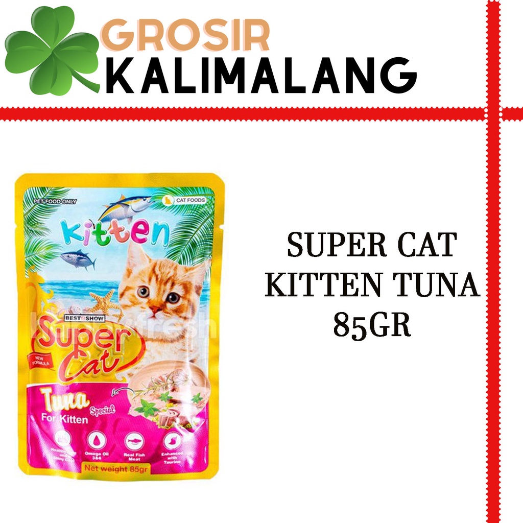 Super Cat Pouch Kitten Tuna 85gr