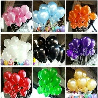 Balon Latex Metalik Bisa Pilih Warna Uk 12 Inch