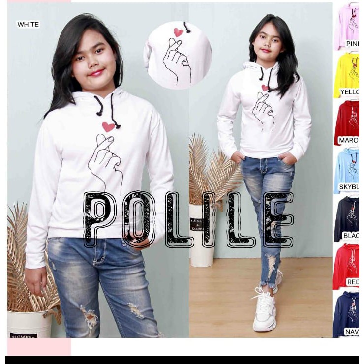 BISA COD / SWEATER HODDIE ANAK ABG SARANGHEO - POLILE781