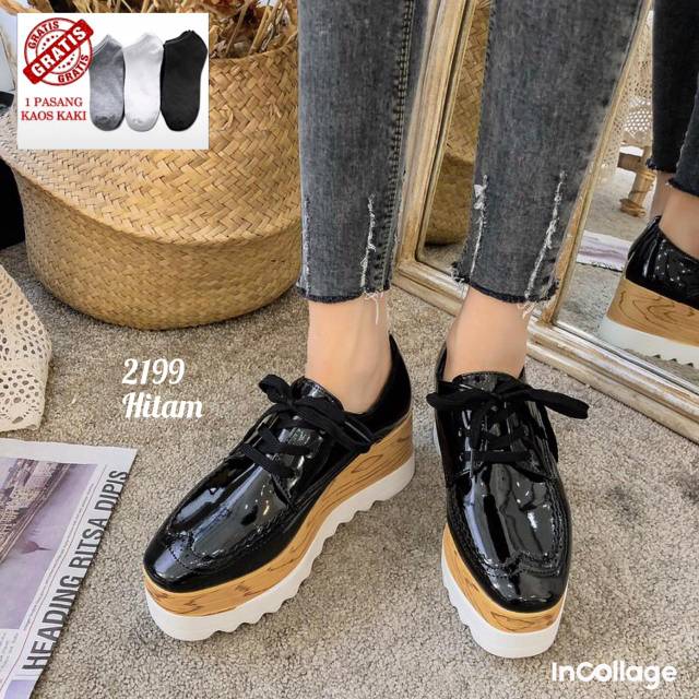 Sepatu Wedges wanita impor Korea 2199