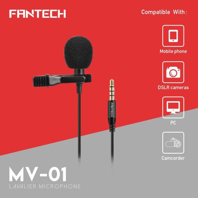 Microphone Fantech Clip On MV01 Lavalier