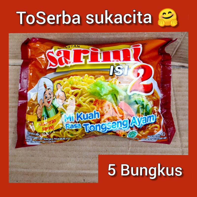 

Mi instan sarimi isi 2 Rasa Tongseng ayam ( 5 bgks )