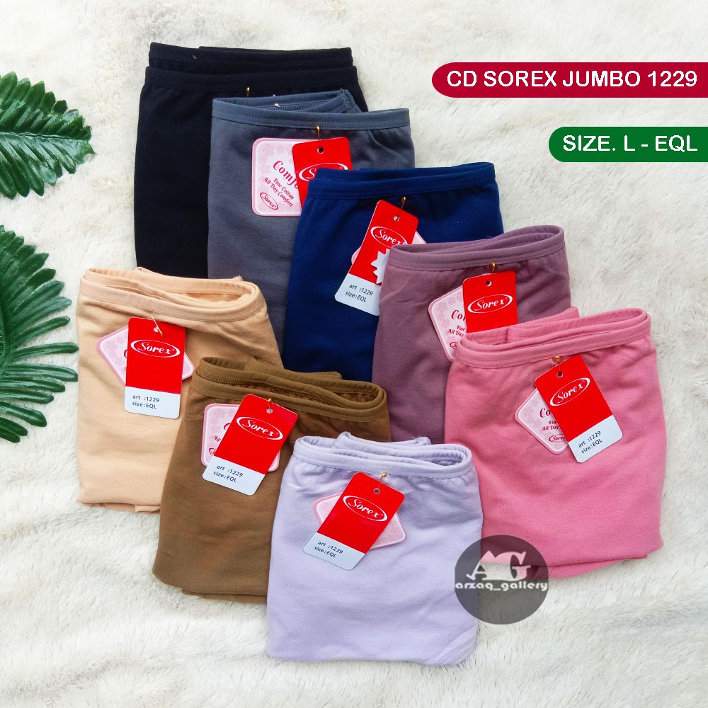 CD SOREX JUMBO 1229 EQL | Celana dalam jumbo celana dalam wanita katun jumbo | Pakaian Dalam Wanita | Celana Dalam Wanita