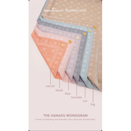 The Xanadu Monogram Scarf series ButtonscravesxRiamiranda