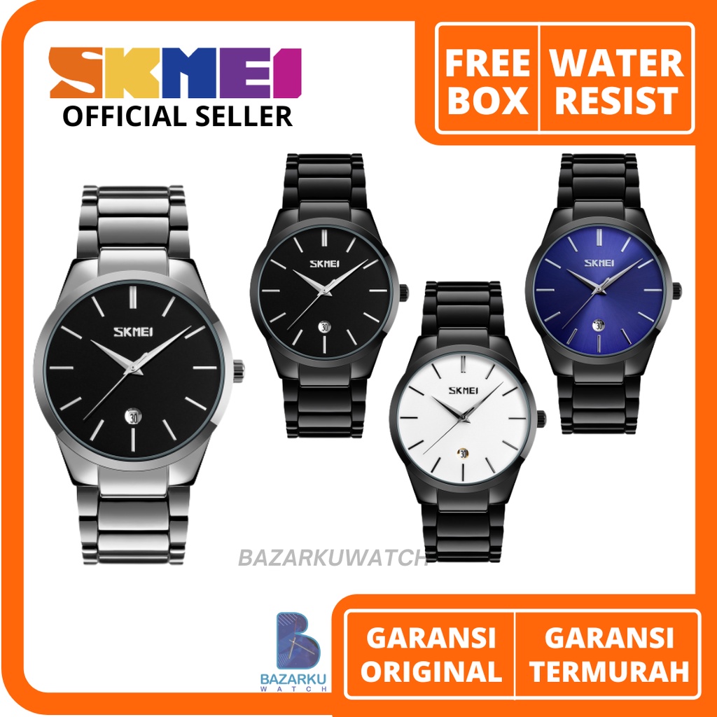 Jam Tangan Pria Skmei 9140 Jam Tangan Skmei Jam Tangan Rantai Jam Tangan Cowok Stainless Jam SKMEI