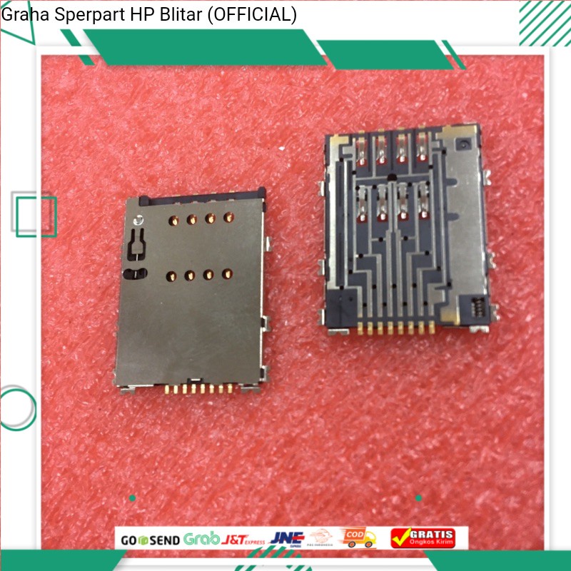 CONNECTOR SIM CARD SAMSUNG P1000 / KONEKTOR SIM P3100 / CON SIM SAMSUNG TAB P3200
