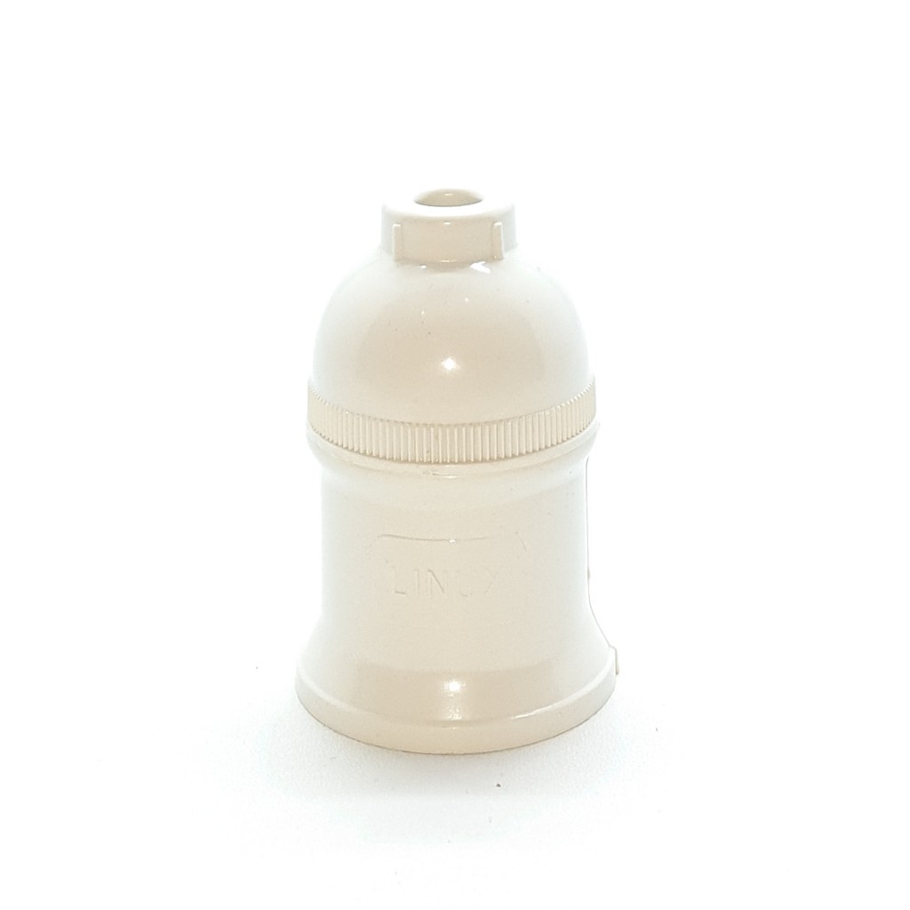 @24 Pcs (1 Kotak) Linux LX-823 E27 PUTIH Fiting Lampu Gantung PUTIH / Fiting Rumah Lampu Gantung