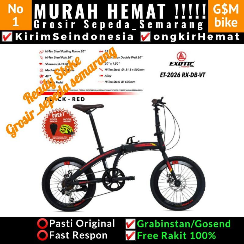 Grosir sepeda semarang sepeda lipat pacific exotic 2026 rxVT BONUS HELM DAN COVER