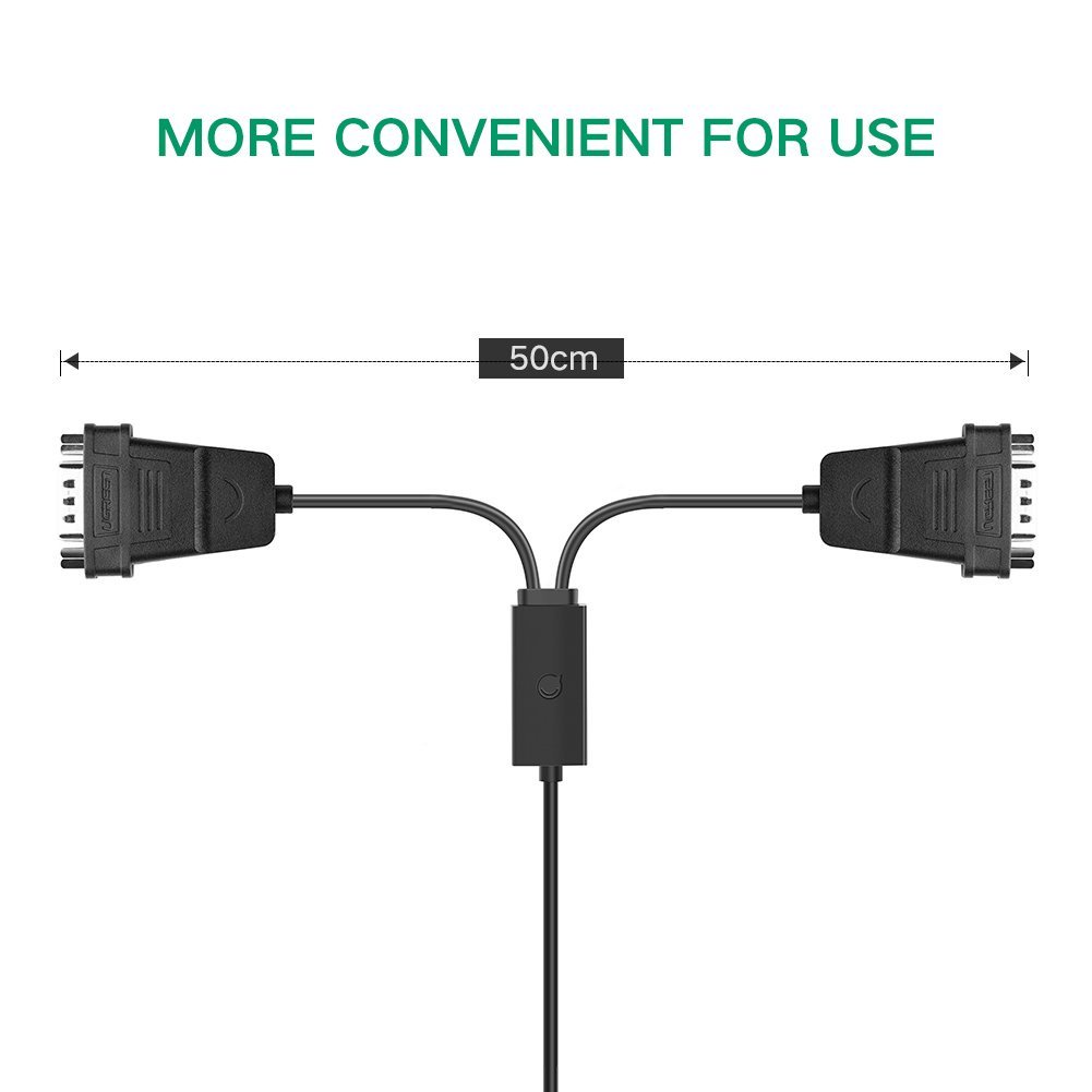 UGREEN Kabel USB 2.0 To Dual Serial RS232 DB9 Male Premium Quality