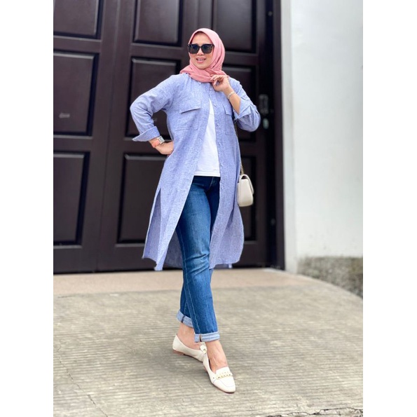 Kemeja Tunik Linen Wanita || Tunik linen || Kemeja wanita || Alara Tunik