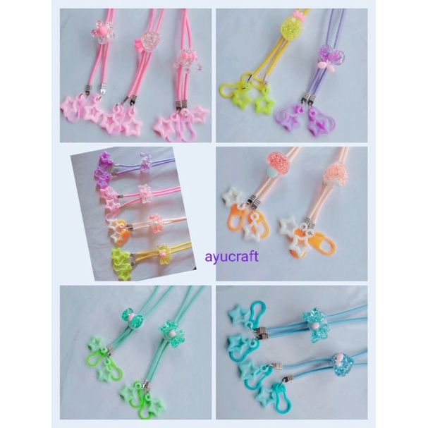 strap masker anak clay 2in1 lucu 1pcs(beli 10pcs free 2pcs)