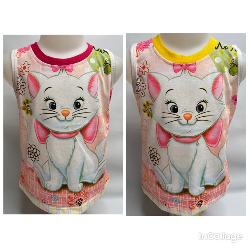 Singlet anak perempuan-singlet CAT 1-10 tahun