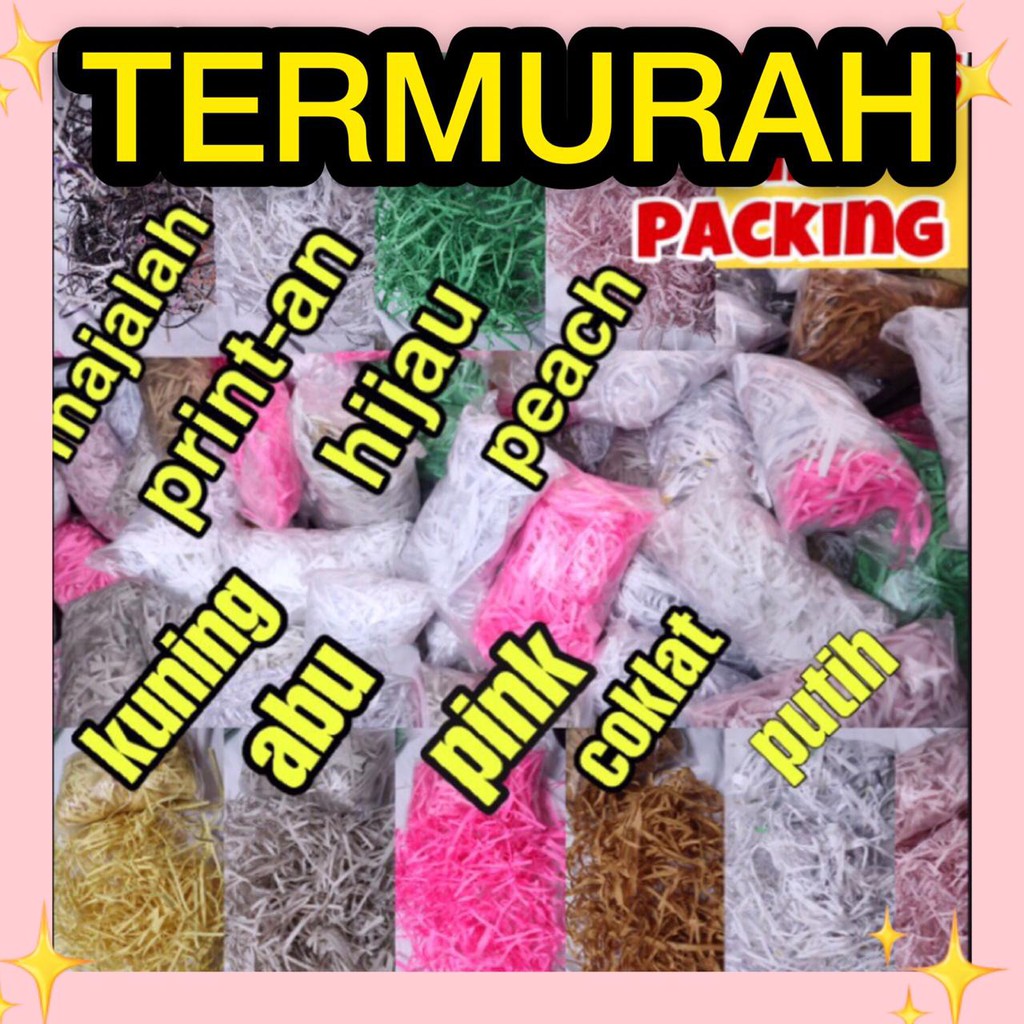 

KERTAS CACAH KERTAS POTONG KERTAS SAMSON KERAT SERUT PAPER SHREDDER KERTAS HAMPERS KERTAS KADO GIFT