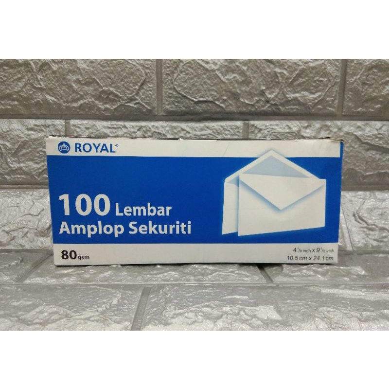 

Amplop Royal besar ukuran 10.5cmx24.1cm
