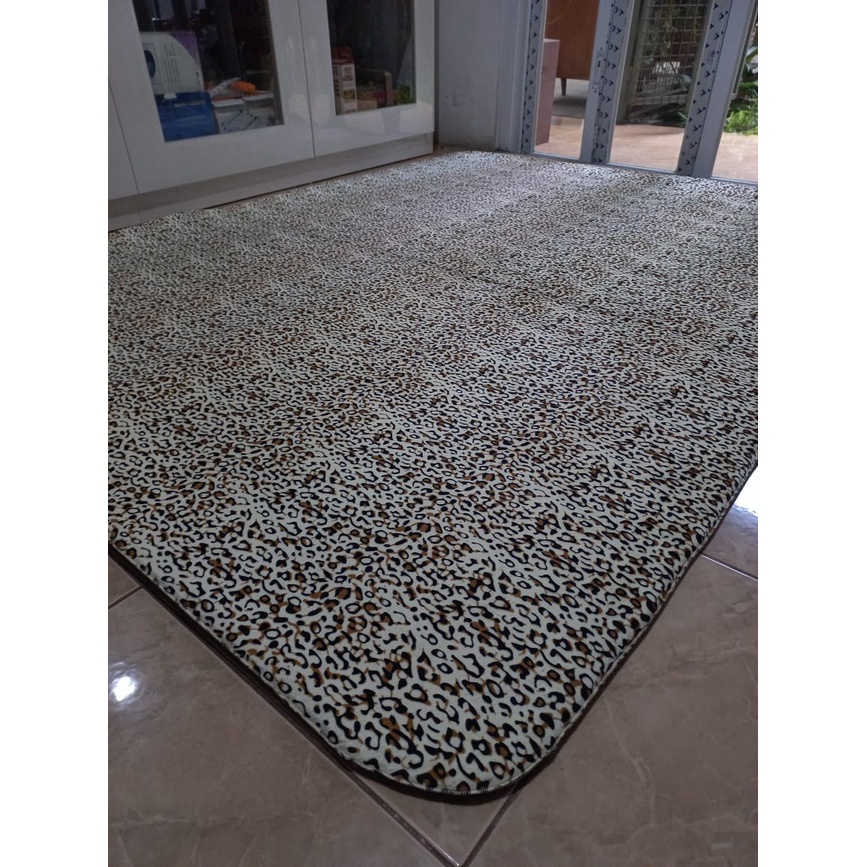 Karpet Busa FONIX Malaysia Bulu Super Lembut Anti Slip 150 x 190 Minimalis F144, Rasfur Korea-4