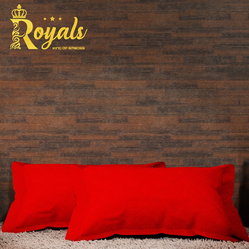 Royals Sprei Jacquard Emboss Uk 160/180 - Merah Cabe