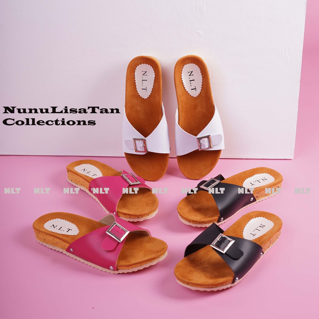 NunuLisaTan -  TeRMURAH Sandal Gesper  teplek casual wanita