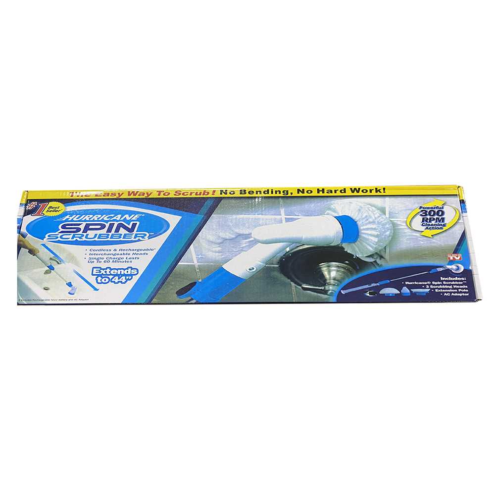 TaffHOME Hurricane Spin Scrubber Tools Set Sikat Kamar Mandi Elektrik - WQ8111