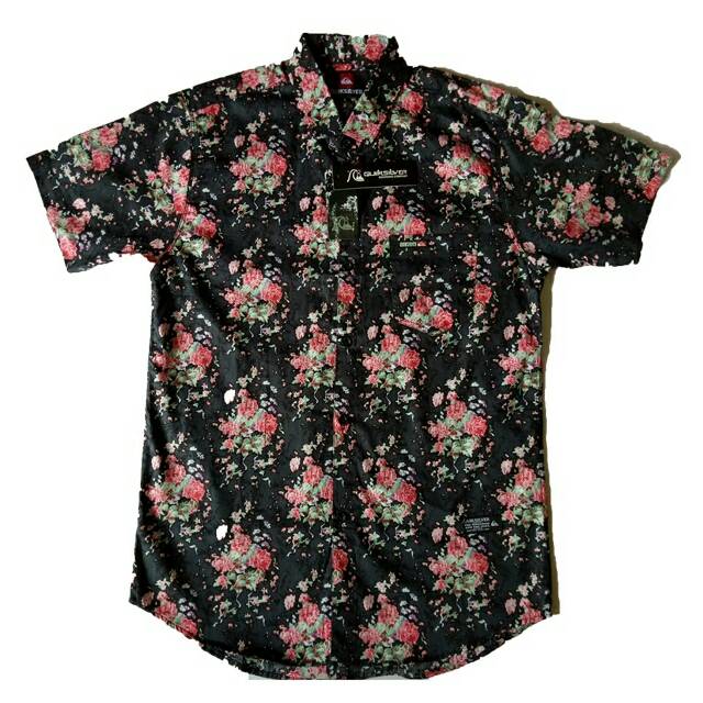 Kemeja lengan pendek distro surfing M L XL Quiksilver
