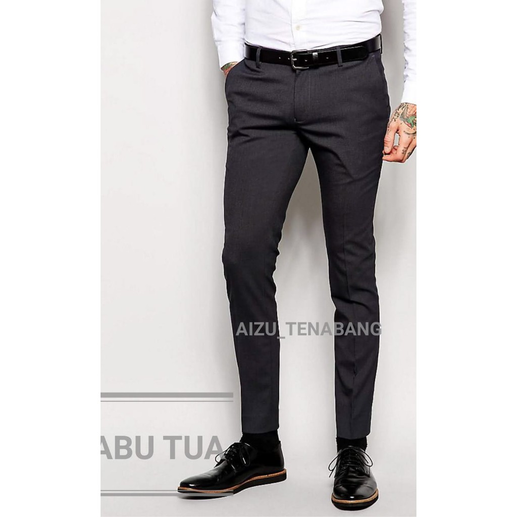 CELANA KANTOR SLIMFIT PRIA FORMAL/CELANA BAHAN PRIA/CELANA KERJA KANTOR PRIA