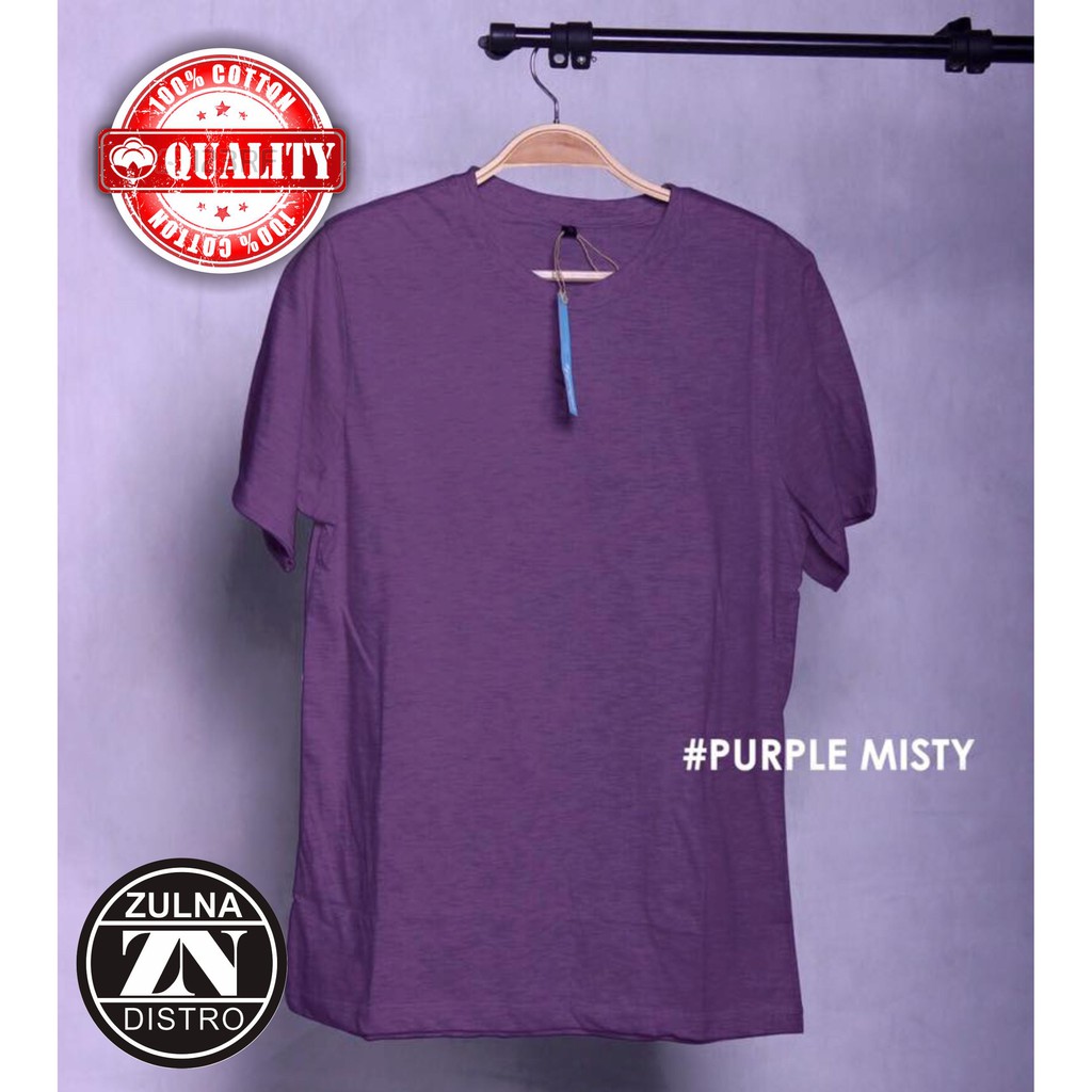 MEOW KAOS  POLOS PUPPLE MISTY  UNGU MISTY  KAOS  COWOK DAN 