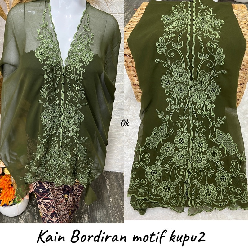 kain bordir motif kupu