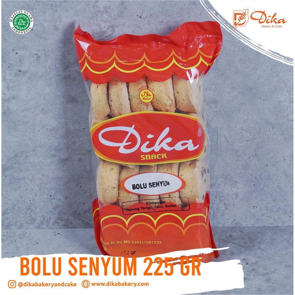 

Roti Kue Kering Bolu Senyum 225 gram Dika Bakery