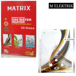 WATER HEATER TEMPERED GLASS+LED DISPLAY-PEMANAS AIR GAS MTX-G004 / NIKO