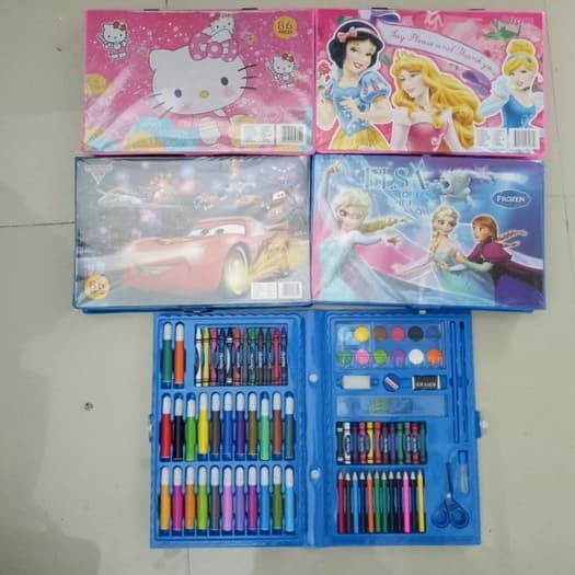 

crayon koper 1set isi 86pcs pensil warna mainan edukasi